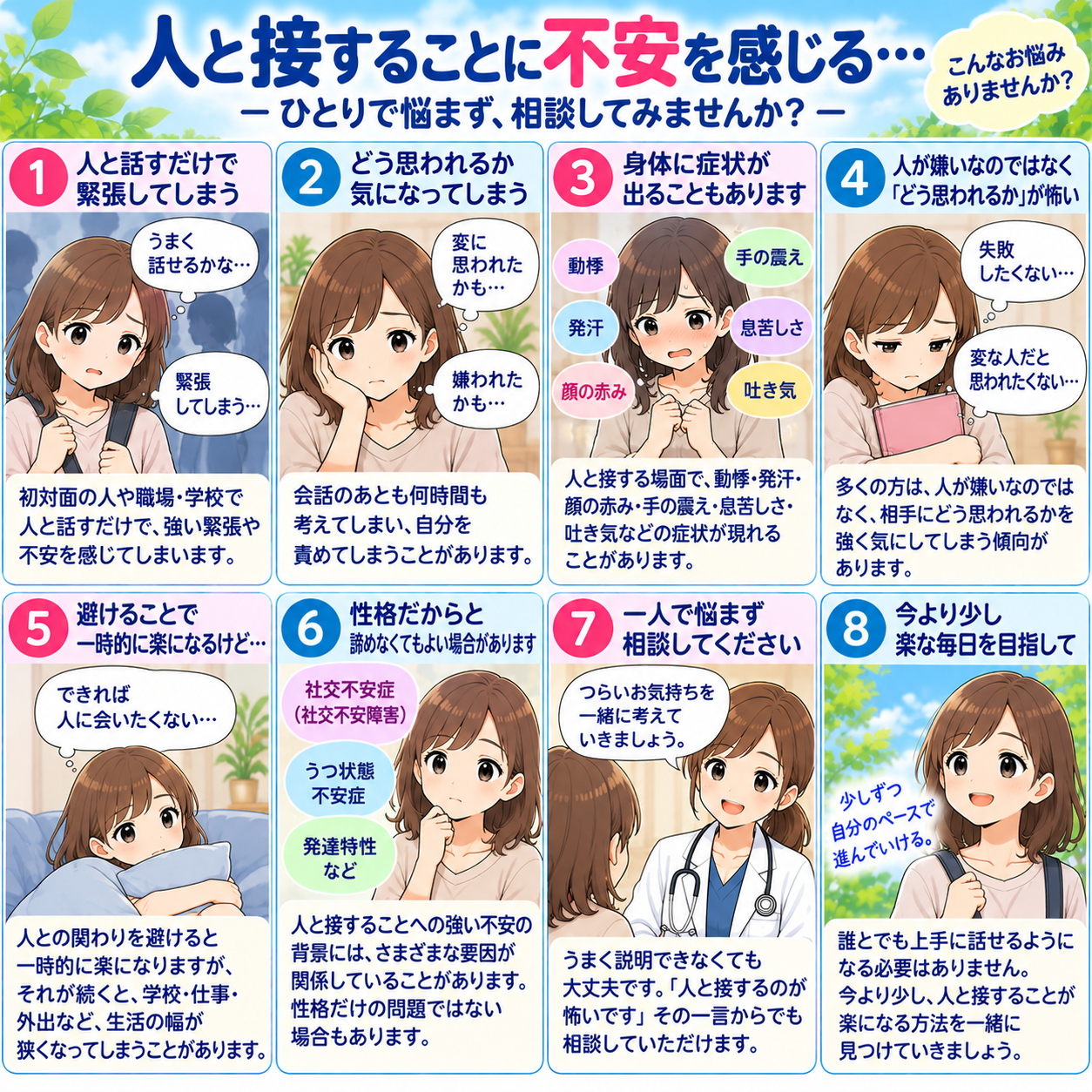 人と接することに不安を感じる<br><br>―「人が怖い」「どう思われるか気になる」ときに―<br><br>